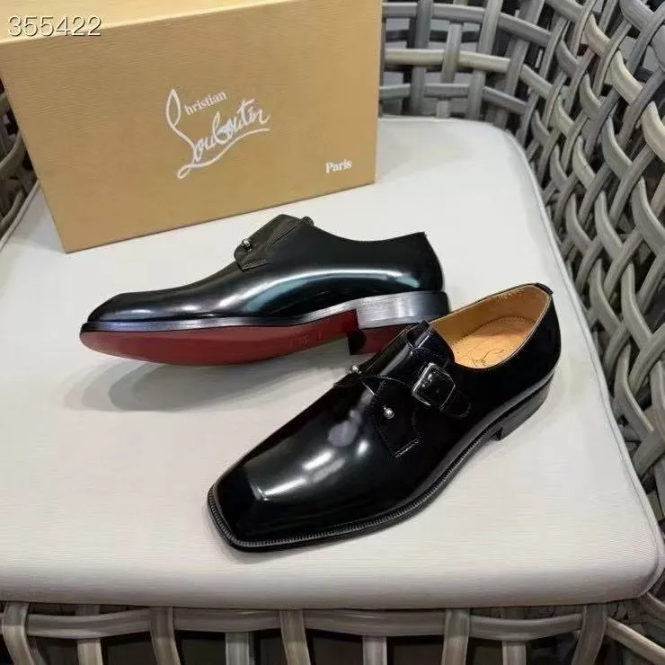 p920💰Men's shoes Christia*.Lobouti*🆑High-end men's business formal leather shoes | Classic red sole shoes | Original imported first-layer cowhide | Iconic rivet decoration | Water-dyed cowhide lining | Italian imported red cowhide outsole | High-end luxury | Perfect interpretation of fashion, sunshine, style, suitable for various occasions Size: 39-44 (customized at 38.45.46)